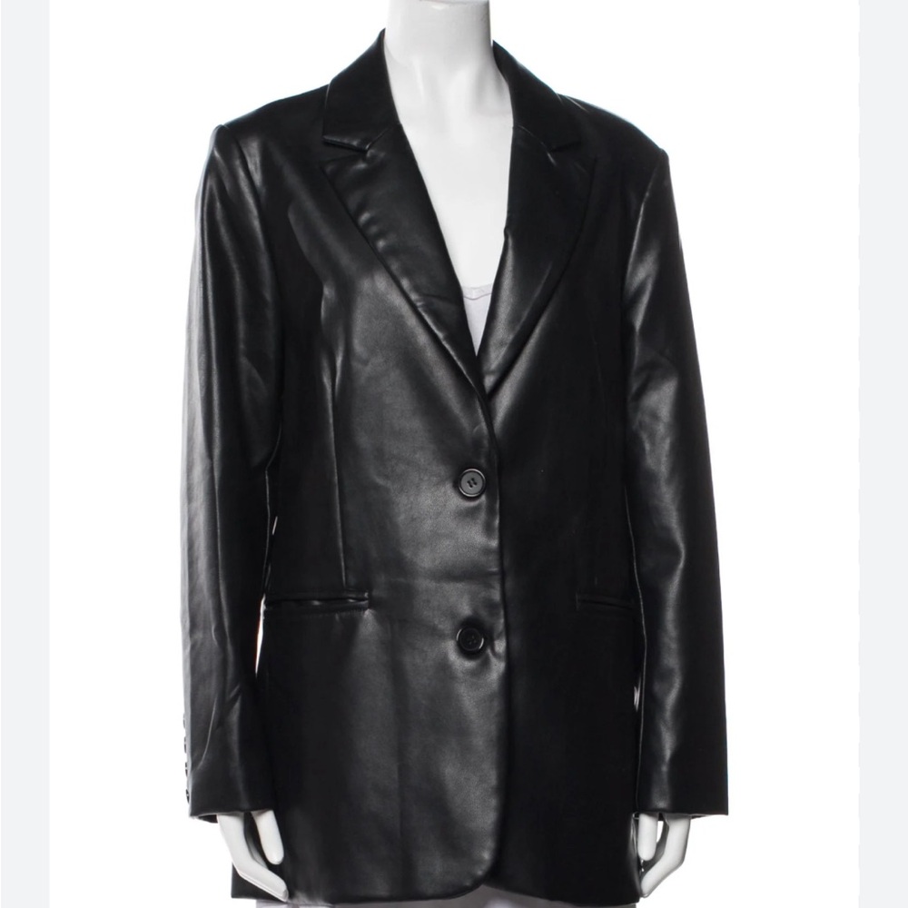 NWT Blazer Rebecca Minkoff faux leather